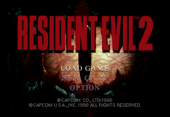 Resident Evil 2 Title Screen